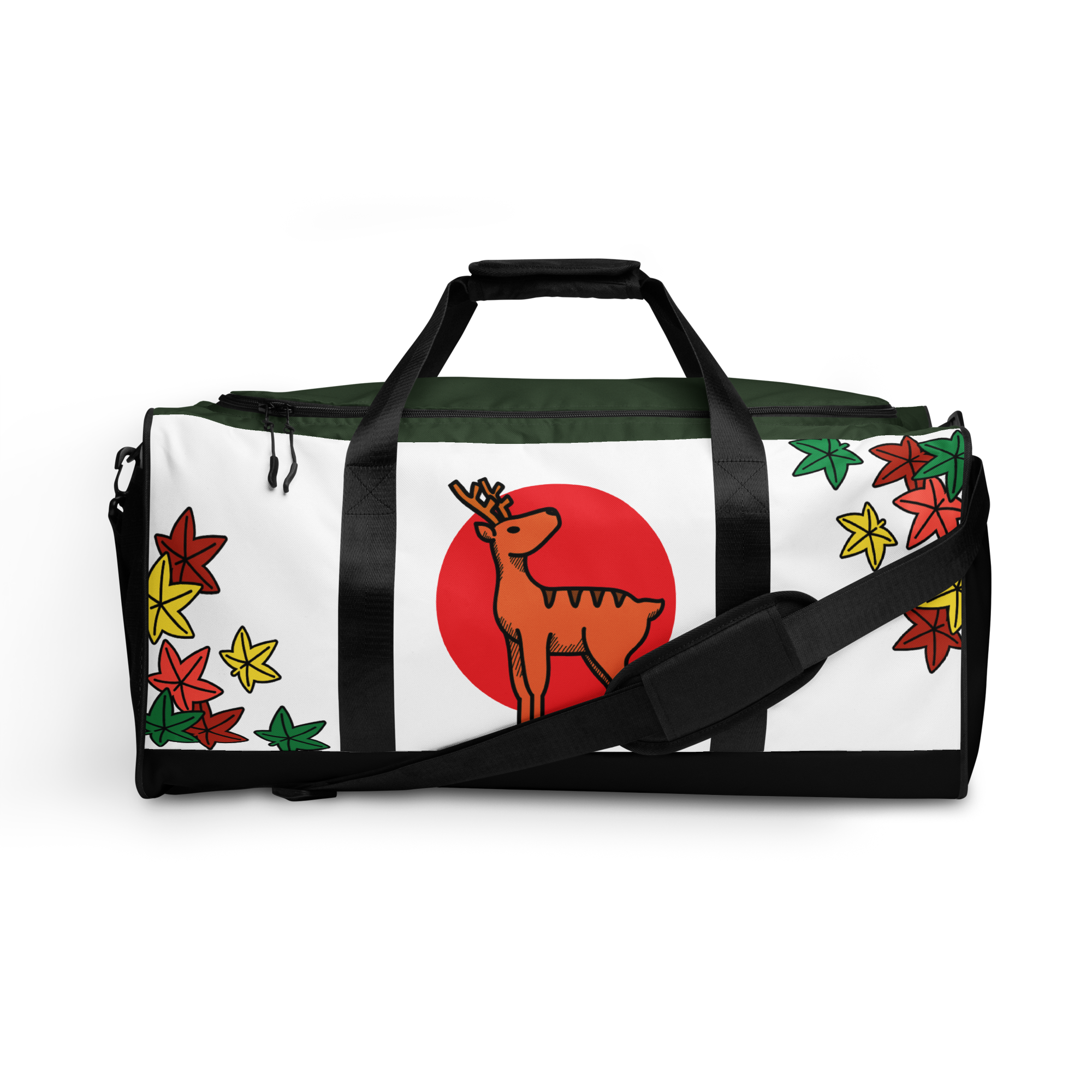 Hanafuda Deer Duffle Bag