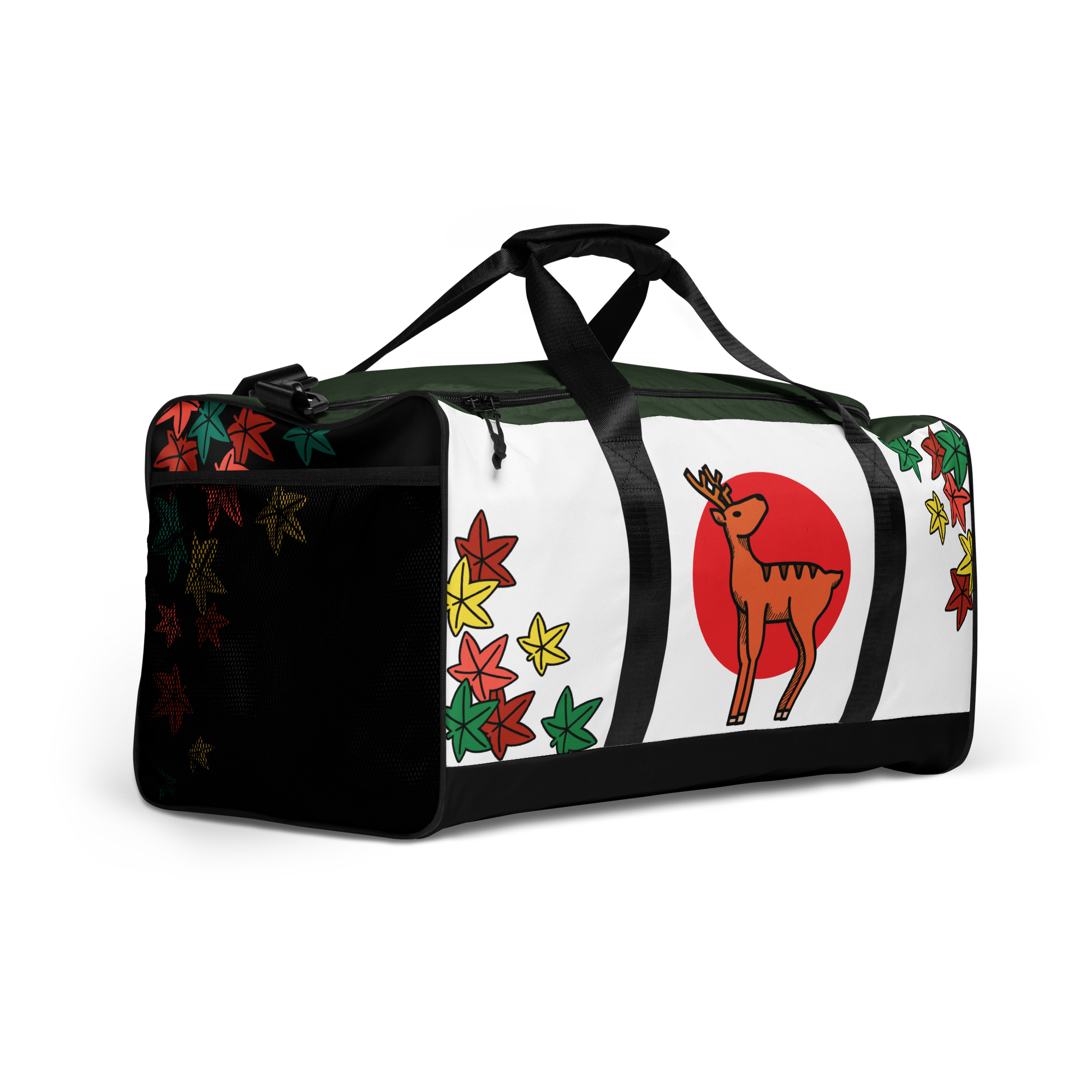 Hanafuda Deer Duffle Bag