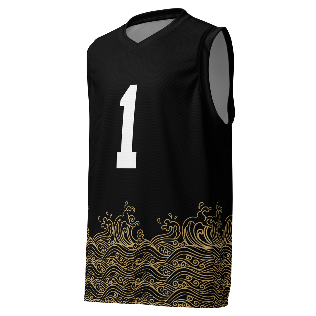 Nami Pattern Basketball Jersey (Gold Edition)