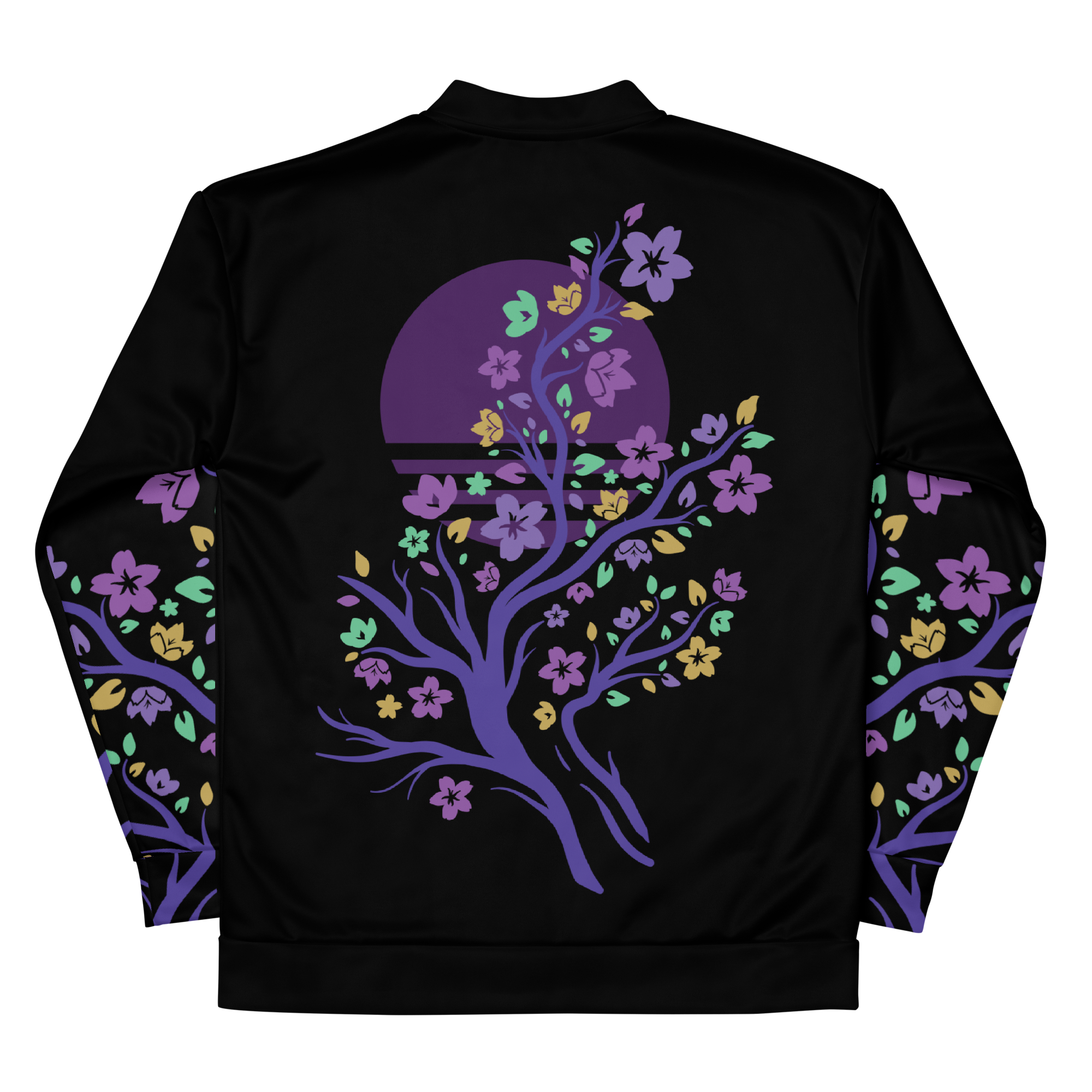 Mardi Gras Sakura Bomber Jacket (Black Edition)