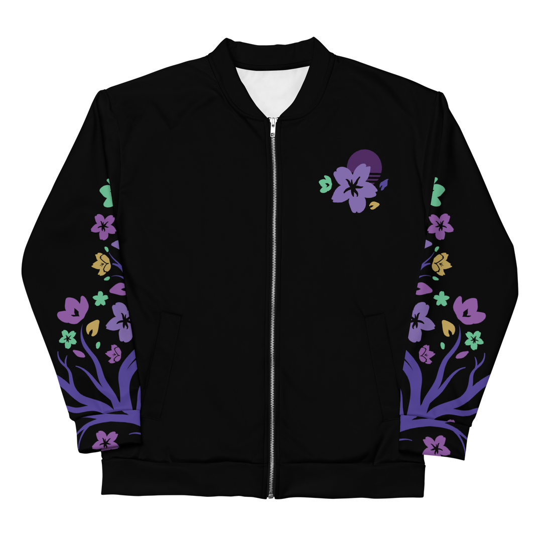 Mardi Gras Sakura Bomber Jacket (Black Edition)