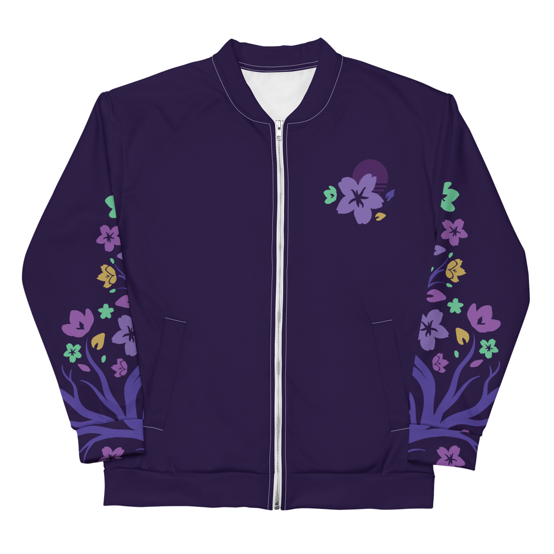 Mardi Gras Sakura Bomber Jacket (Purple Edition)